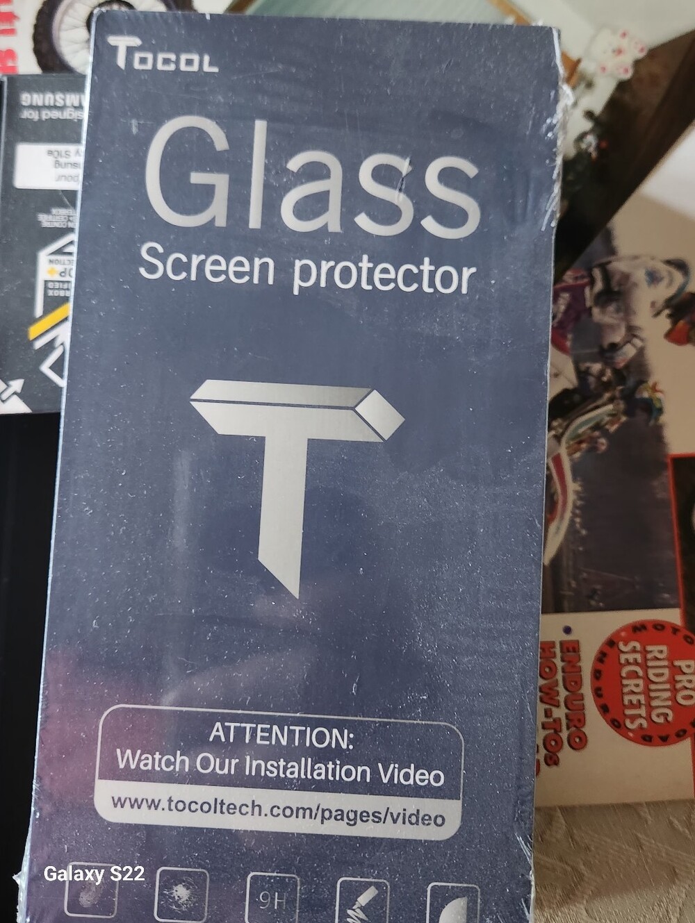 Tocol Glass Screen Protector/Ottet Box CASE NWT